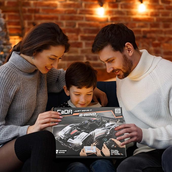 STEM Buidling Toys for 6 7 8 9 10 11 12 + Year Old Boys Girls Gifts Remote Control Car Toy Building Sets RC Race Model Cars Building KitsLearning Toys Best Birthday for Kids (457PCS)
