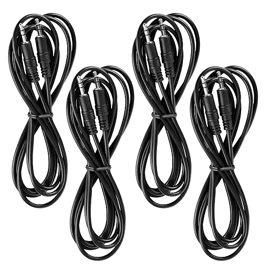 Teacher's Choice Light Up Game Buzzer System 15 Ft Extension Cables for Game Buzzer System 4-Pack