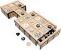 WE Games The Royal Game of UR - Wood Board with Storage Drawer | One of The Oldest Strategy Games in The World