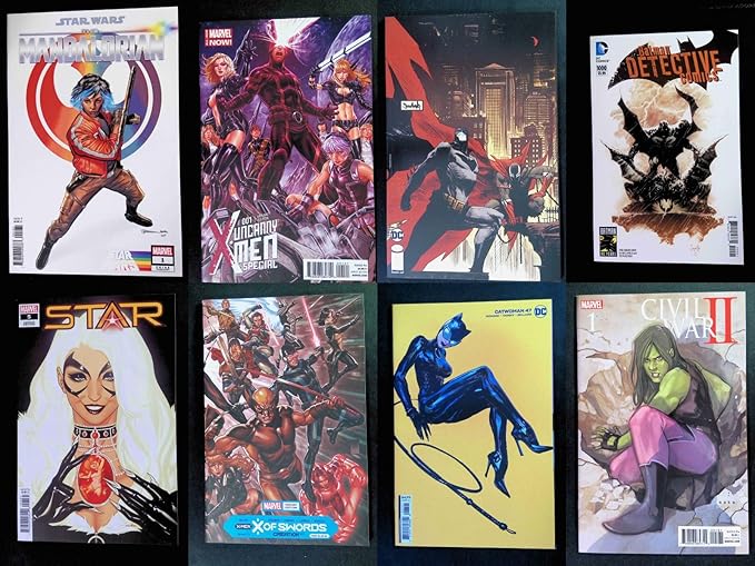 Huge 100 Comic Book Lot- Marvel and DC Only -All Vf to Nm+ No Duplicates Great Gift! Instant Collection