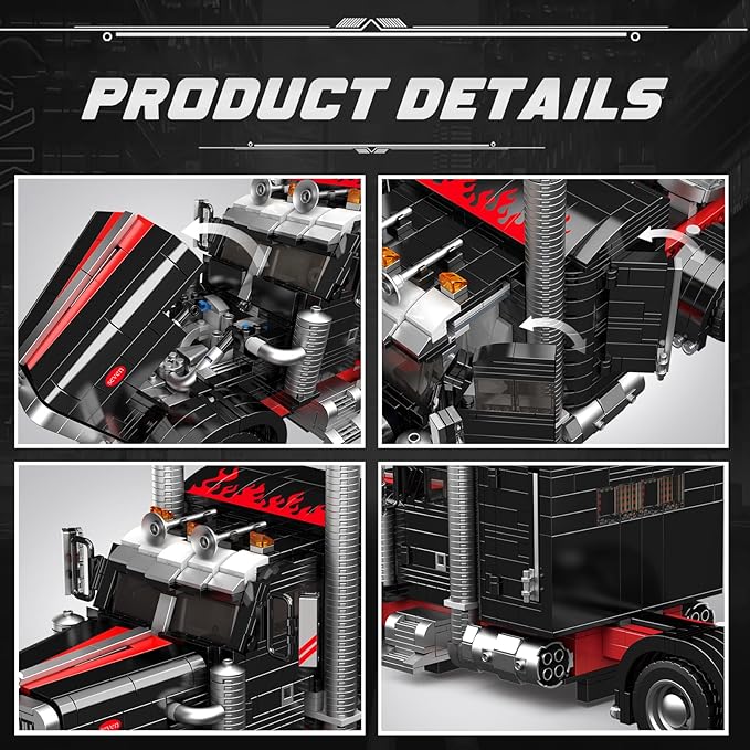 Mould King 10037 Heavy-Duty Tow Truck Building Toy Set MOC Road Trailers Building Toys Technology Wreckers Toy for Adult 14+ (1797 Pieces)