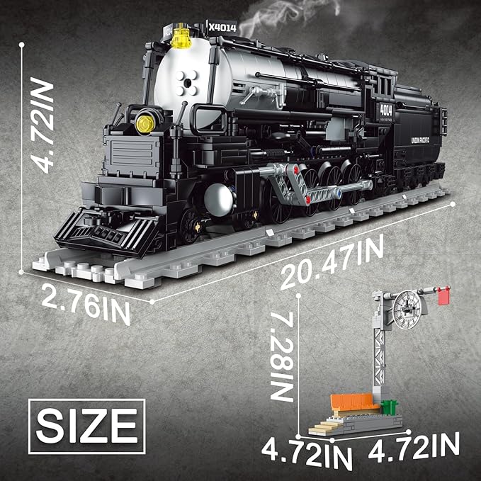 City Train Building Set Compatible with Lego for AdultsStem Train Building Toy Sets for Boys and Girls 8-14 Years ChristmasBirthday Gifts 1246 PCS