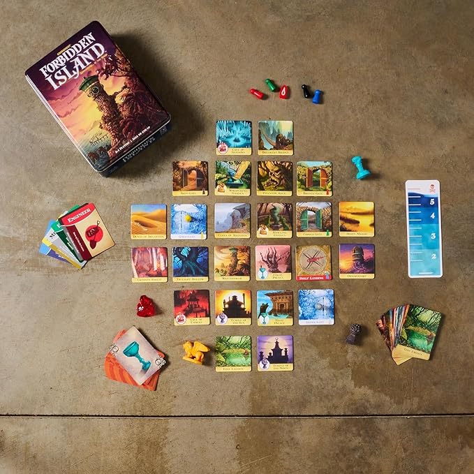 Gamewright - Forbidden Island - Cooperative Strategy Survival Board Game 2-4 Players