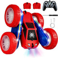Spider Remote Control Car 4WD 360° Flips RC Stunt Car Toys Cyber-Inspired Double-Sided Drift Rc Cars with LED Lights 2 Rechargeable Charge Battery Modules Toys and Gift for Boys Age 3-12
