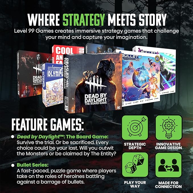 Level 99 Games Dead by Daylight: Gatekeeper Expansion – Horror Board Game Strategy &amp Survival Includes Miniatures
