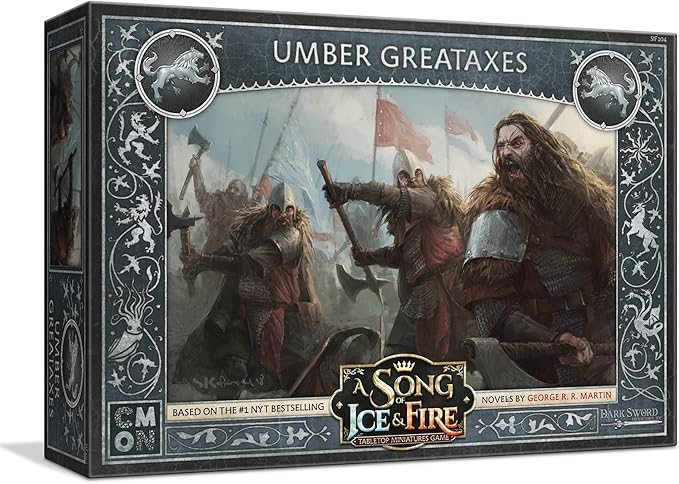 CMON A Song of Ice and Fire Tabletop Miniatures Game Umber Greataxes Unit Box (Multilingual Edition) - Strategy Game for Adults Ages 14+ 2+ Players 45-60 Minute Playtime Made by CMON