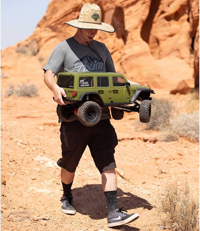 Axial RC Truck 1/6 SCX6 Jeep JLU Wrangler 4WD Rock Crawler RTR (Batteries and Charger Not Included): Green AXI05000T1