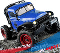 EAZYRC FMS FCX24 Power Wagon 1/24 RC Crawler Brushed 4x4 RTR Rock Crawler with Portal axle 2-Speed Transmission PC Hard Body – RC Car for Adults and Gift