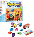 SmartGames Trucky 3 Wooden Puzzle Educational Stacking Toy Game with 48 Challenges for Ages 3+