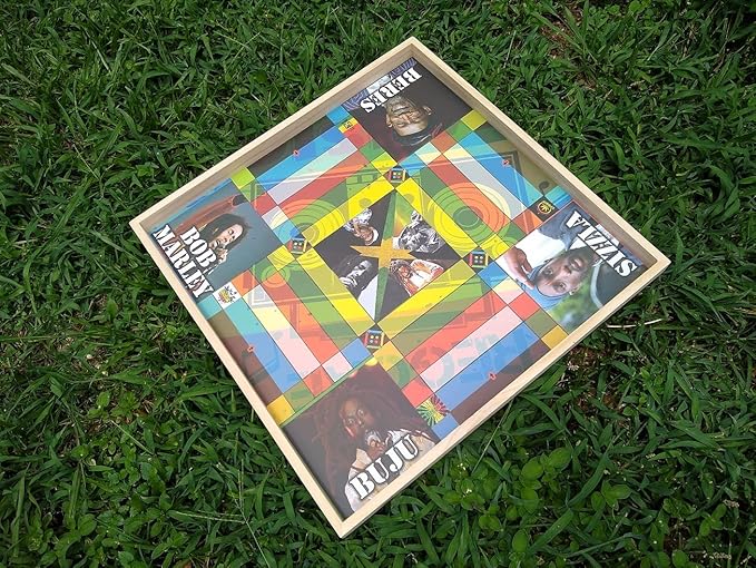 Jamaican Ludo Reggae Legends Edition v2.0 | 24in x 24in Board Game | Family Game Night Activity | Fun Easy Multi-Player Entertainment (Ludi/Ludy/Loodi)