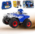 NKOK RC Sonic Racing CrossWorlds Monster Truck Sonic Ready-to-Run 2.4GHz Remote Control Toy Turbo Boost Wheelie &amp Donut Action All-Terrain Off-Road Ages 6+ Fun Gift for Kids Toy Award Win