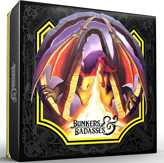 Bunkers &amp Badasses RPG: Sourcebook - Deluxe Edition - Box Loaded W/ Book Miniatures GM Screen &amp More Official Borderlands License