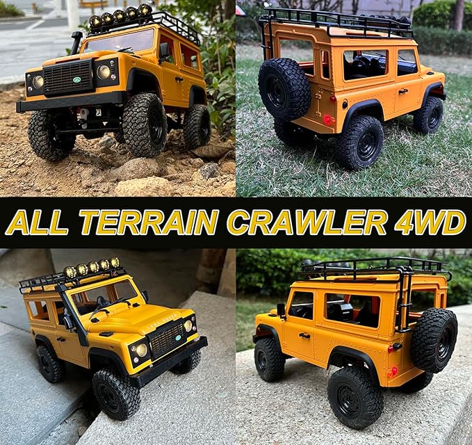 RC Crawler Remote Control Truck Off Road 1/12 Scale RC Rock Crawler 4x4 RTR Land Rover All Terrain 280 Motor Proportional Throttle Steering Upgraded Chassis 2025 Hobby Toy Adult MN98