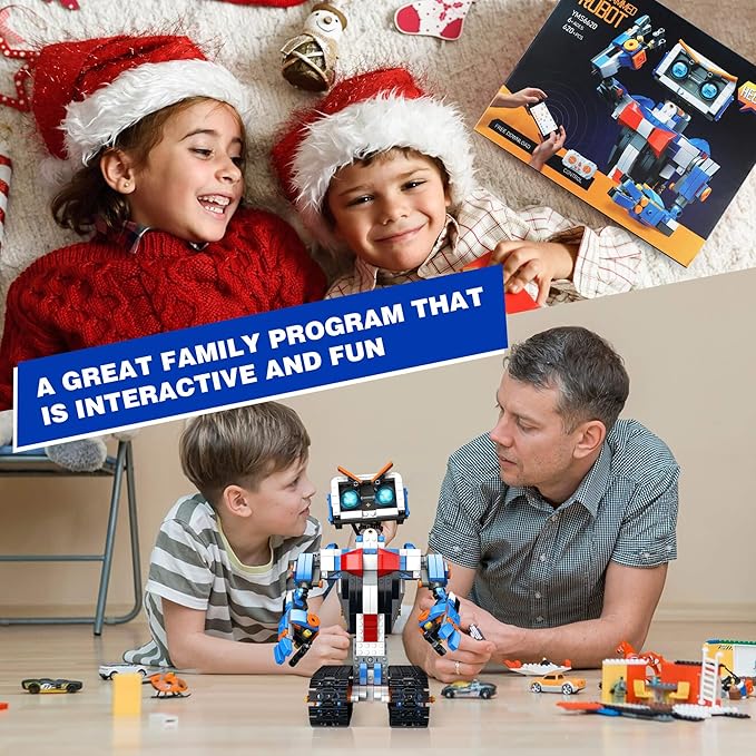 PIKARO Robot Robotics for Kids Ages 8-12 Boys Girls with App &amp Remote Control stem Toys for Boys Age 8-13 Build Your Own Robot STEM Building Sets Toys Birthday (623 PCS)