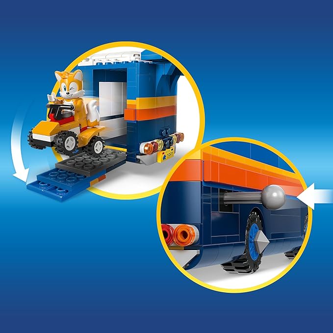 LEGO Sonic The Hedgehog Team Sonic Command Truck Building Toy - Pretend Play Vehicle W/5 Figures for Boys &amp Girls Ages 8+ - Toy Building Blocks for Kids - Gift Idea for Birthdays - 77006