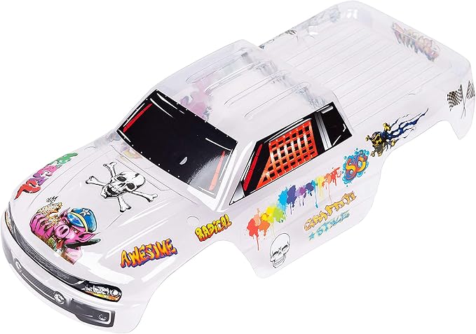SummitLink Custom Body Compatible for 1/10 Scale RC Car or Truck (Truck not Included) (Unpainted with Stickers)