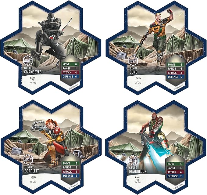 Renegade Game Studios G.I. Joe Heroscape Rumble at The Rift Tactical Board Game Battle Box with 8 Miniatures &amp Modular Hex Terrain