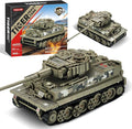 WW2 1:28 Tiger Tank Sets Military Building Toy Compatible with LegoCreate a German Tiger Tank Building Block Great Army Models Kits for BoysKids and Adults Age 6-14 (Taupe)