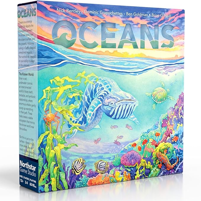 Northstar Game Studio Oceans Board Game - Beautiful Strategy Ecosystem Game | Families Teens &amp Adults - 2-4 Players Age 12+ 90 Mins