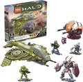 MEGA Halo Infinite Toy Building Set UNSC Wasp Onslaught Aircraft with 406 Pieces 4 Poseable Action Figures and Accessories for Collectors
