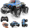 DEERC BG028 Amphibious RC Monster Truck/Boat IPX7 Waterproof Remote Control Car W/Gesture Sensing Control 2.4GHz 4WD RC Car W/ 360°RotationLED Light40mins Play RC Truck Toys for Kids Boys 6-12
