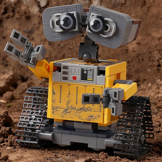DIY Robot Wall-e Building Blocks Set Compatible with Lego walle SizeGreactive Minifigure Robots Model Display Toy ArchitectureUnique Education Gift Toy for 6+ Kids or Adults