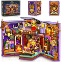Upgraded Mystic Divination Book Nook Building Set with Rechargeable Lights 1447 PCS DIY Magic Booknook Building Block Kit Home Decor Miniature Book House Model Gift for Adults Boys Girls 12+