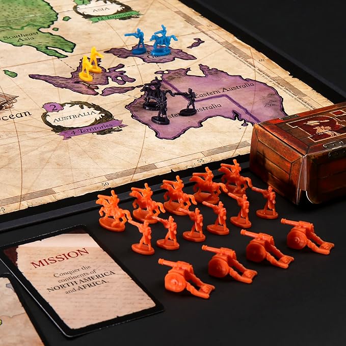 Risk Board Game Strategy Games for 2-5 Players Strategy Board Games for Teens Adults and Family War Games Ages 10 and Up