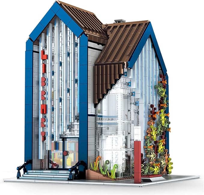 General Jim's Modern Library Glass Modular Building Blocks Set