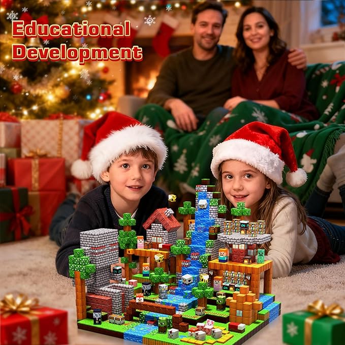 300 PCS Magnetic Blocks - Magnetic Building Blocks Stacking Magnets for Kids Sensory Toy for STEM Montessori Sensory Toys for Kids 3+ Boys and Girls Easter Christmas Birthday Gifts