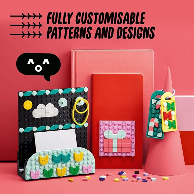 LEGO DOTS Designer Toolkit 10 in 1 Patterns Building Toy 41961 Arts and Craft Set for Creative Kids Design Patches Photo Frame Pencil Holder and More. 860+ Tiles. Gift Idea for Boys Girls Age 8+