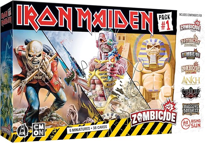 Zombicide Iron Maiden Character Pack #1 - Eddie Miniatures and Game Enhancements! Cooperative Strategy Board Game Ages 14+ 1-6 Players 60 Minute Playtime Made by CMON