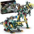 2 in 1 Triceratops Mech Building Blocks SetsDinosaurs Transform Robot Building ToysDinosaurs Mecha Building Kits Robotics Model for Boys Adult Age 8-14 (Triceratops)