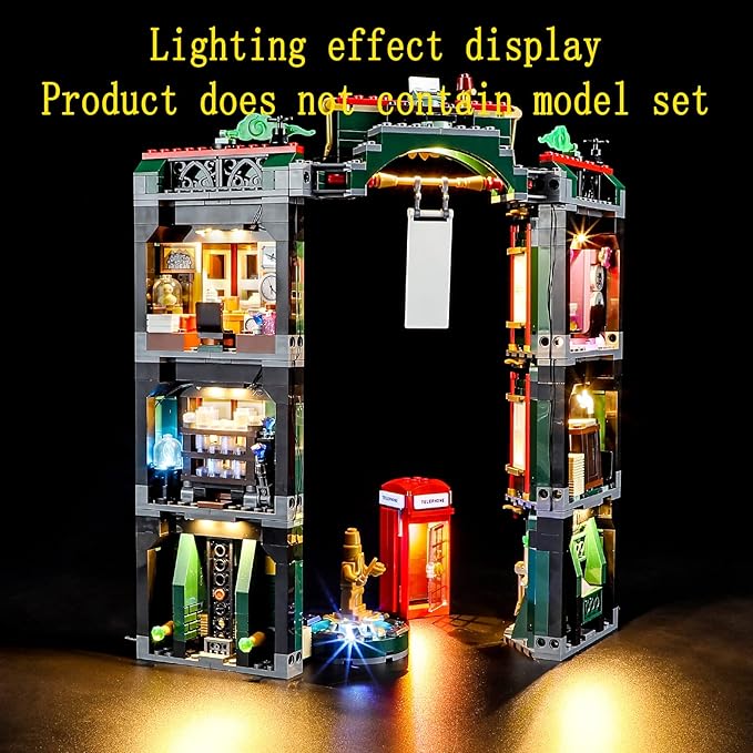 LED Light Kit Compatible with Lego The Ministry of Magic - Lighting Set for 76403 Building Model (Model Set Not Included)