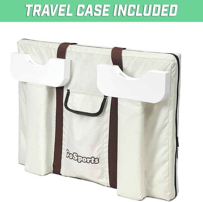 GoSports 2 foot Width Giant 4 in a Row Game with Carrying Case Made from Wood