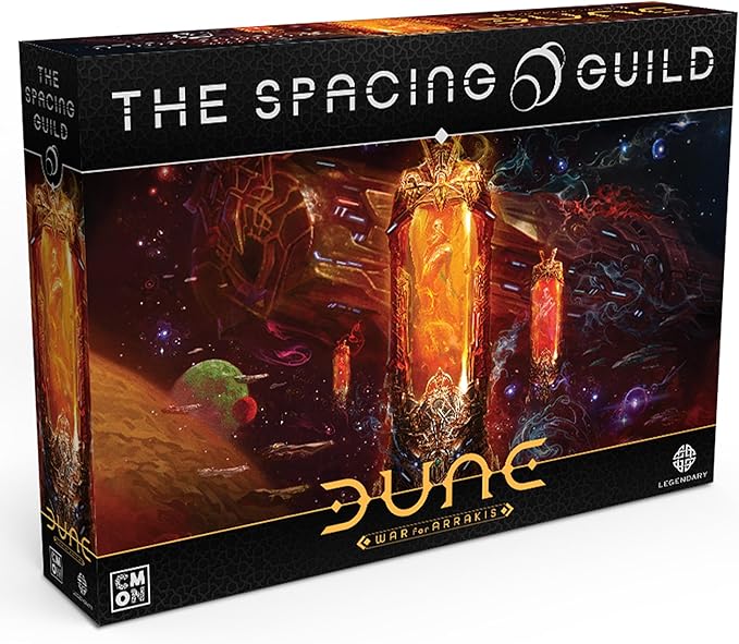 Dune: The Spacing Guild Board Game Expansion - Tabletop Miniatures Strategy Game with Asymmetric Gameplay for Kids and Adults Ages 14+ 1-4 Players 120 Minute Playtime Made by CMON