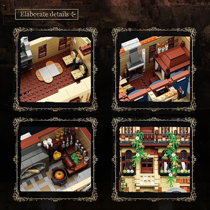 3800 Pcs Jules Castle House Building Set 13 Inch Large MOC Romantic Love Story - Italian Renaissance Architecture Kit Compatible with Lego Ideal Valentine's Gift for AdultsLovers Him Her Girls 14+