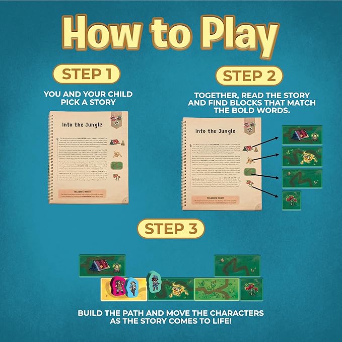Uzzle Tales: Coral Cove – Interactive Storybook Puzzle 2-in-1 Fun Family Story Block Game – Ages 7+ - STEM Learning Story Cards and Story Blocks for Kids