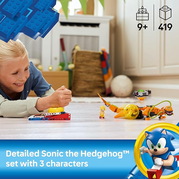 LEGO Sonic The Hedgehog Super Shadow vs. Biolizard Gamer Gift for Boys and Girls Fun Collectible Playset for Kids and Video Game Character Fans Who Love Action Toys 77003
