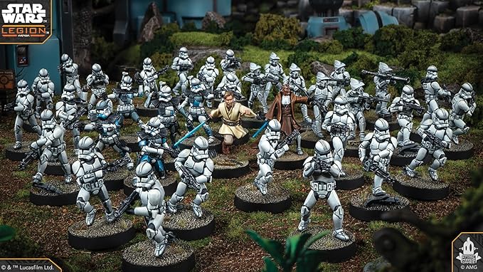 Asmodee Star Wars Legion Galactic Republic Starter Set - Tabletop Miniatures Game Strategy Game for Kids and Adults Ages 14+ 2 Players 90 Min Playtime