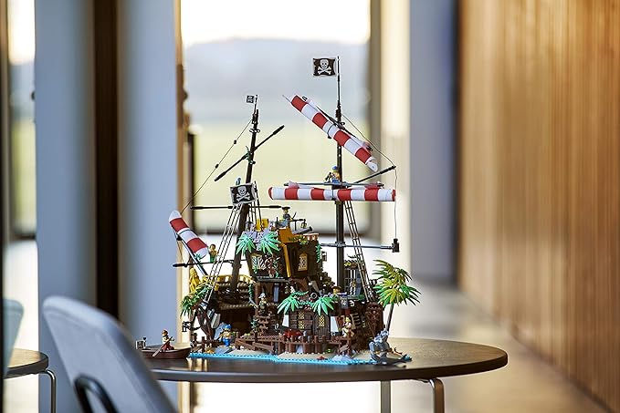 Lego® Ideas Pirates of Barracuda Bay 21322 Pirate Shipwreck Model Building Kit for Play and Display