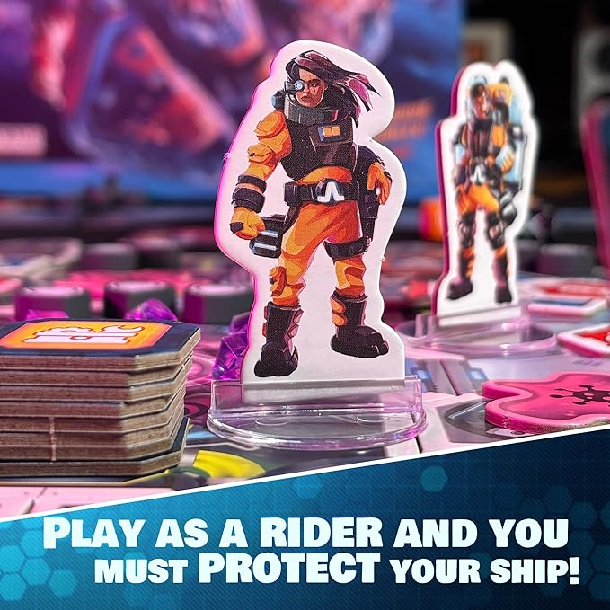 SAVANA Spark Riders 3000 - Rider Edition - Sci-Fi Survival Board Game | Pilot Repair &amp Fight Aliens with The Interactive App | 1–4 Players Ages 10+ 60 Min Playtime | Solo &amp Team Strategy Ga
