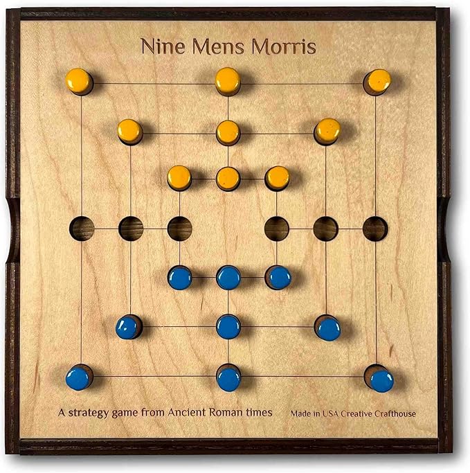Nine Mens Morris – Strategy game from ancient Rome. Premium version made in USA