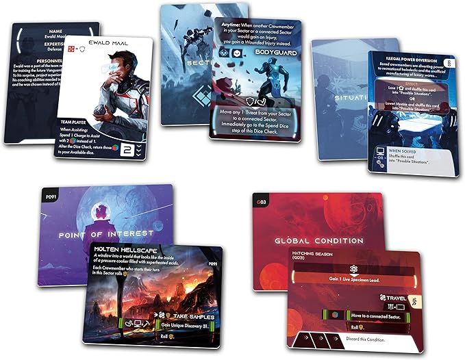 Awaken Realms ISS Vanguard Board Game - Explore Space in a Cooperative Sci-Fi Strategy Game Thrilling Adventure for Teens &amp Adults Ages 14+1-4 Players 90-120 Minute Playtime