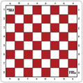 Bobby Fischer Tournament Roll Up Travel Chess Board - 20 inches - Mousepad Style with Red Squares by WE Games