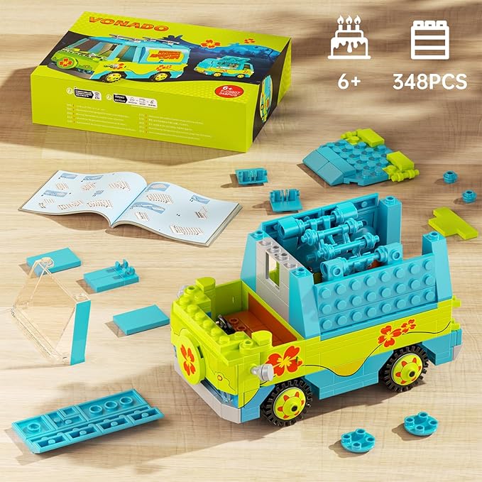 Classic Children Adventure Movie Car Building Blocks Toys Mysterious Toy Car Compatible with Lego Toy Set for Movie Fans Ideal Gift for Kids Boys and Girls 6 Years and Up