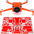 WRAPGRADE Skin Stickers Compatible with DJI Mini 4 Pro | Full Wrap (Neon Orange)