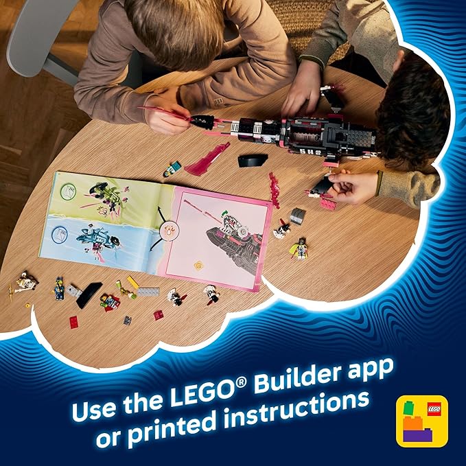 LEGO DREAMZzz Nightmare Shark Submarine Building Toy for Kids - Pretend Play Set &amp Figures for Boys &amp Girls Ages 9+ - Rebuild as a Battleship or Submarine Toy - Gift Idea for Birthdays - 7150