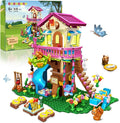 HOGOKIDS Tree House Building Set with LED Light - 622pcs Treehouse Building Blocks Toys Forest Up House Toys with Slide Birthday Easter Gifts for Kids Girls Boys Age 8 9 10 11 12+