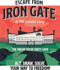 The Escape Game: Escape from Iron Gate - The Puzzle Completing Drawing Acting and Trading Prison Break Party Game by Pressman Multi Color